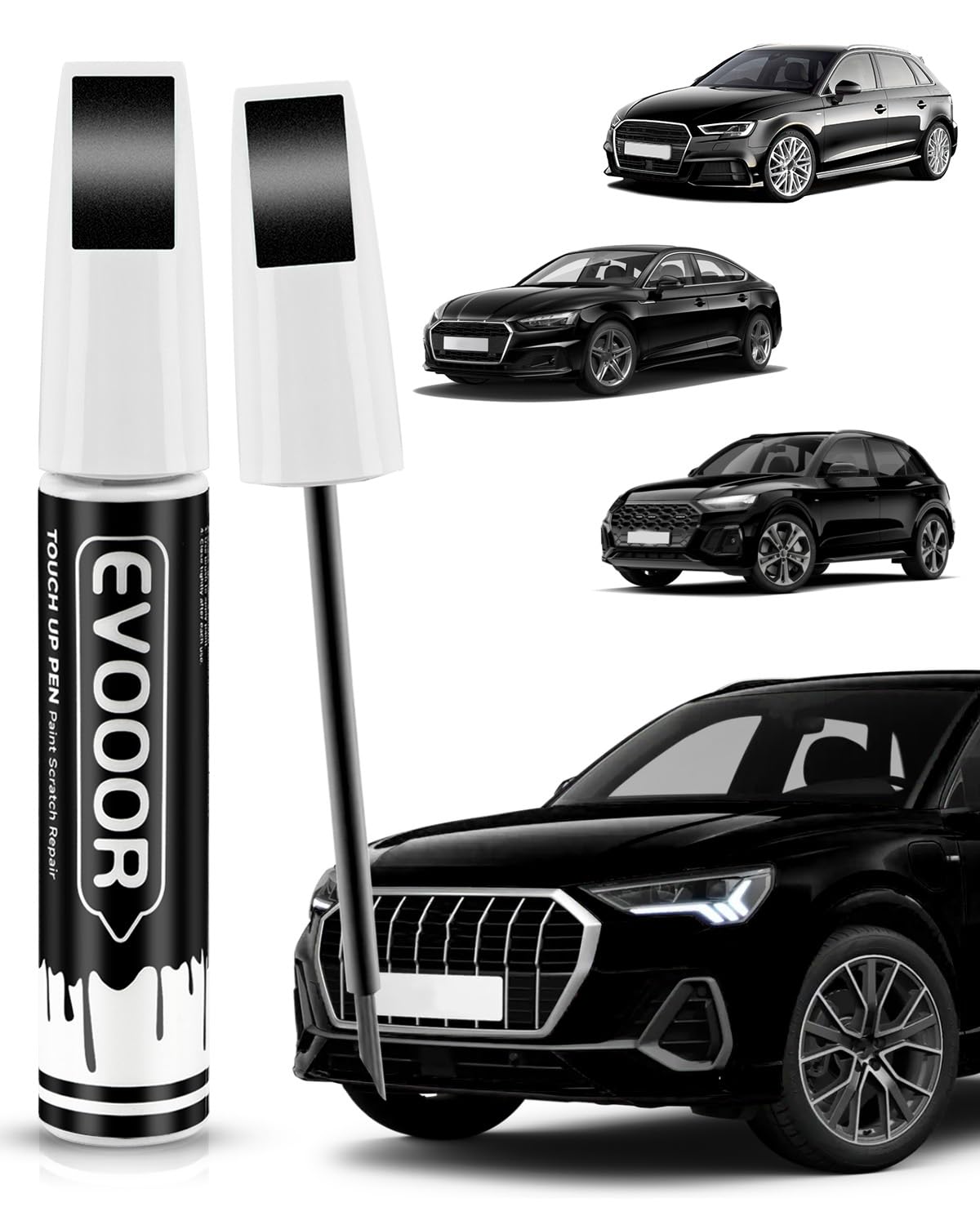 Amazon.com: EVOOOR Brilliant Black(LY9B) Touch Up Paint Compatible